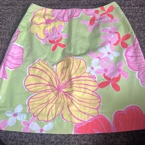 Lilly Pulitzer 0P cotton mini skirt